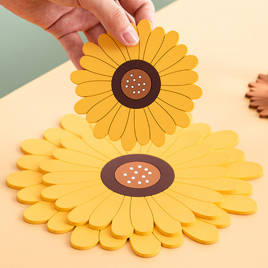 Sunflower Heat Insulation Cup Coaster Non-Slip