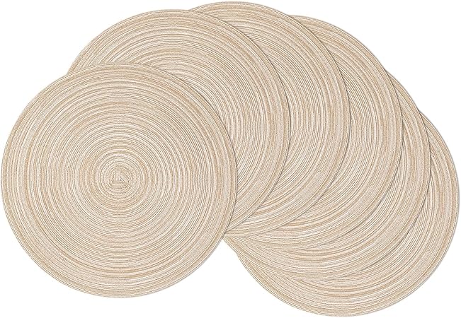 Round Braided Placemats Set