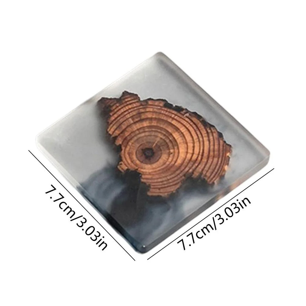 Wooden Home Resin Insulation Simple Cup Coaster