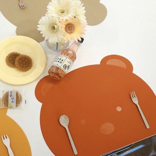 Bear Vegan Leather Placemat