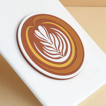 Creative Coaster Latte Art Pattern Placemat, Shape 2