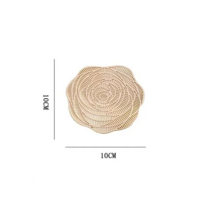 Coffee Cup Coaster PVC Pad Gold